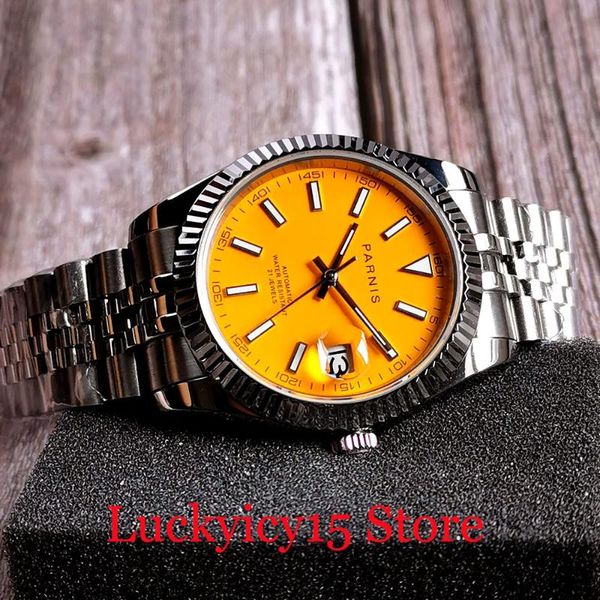 brand orange dial mechanical men watch jubilee bracelet sapphire glass date screw crown 21 jewels miyota 8215 wristwatches, Slivery;brown
brand orange dial mechanical men watch jubilee bracelet sapphire glass date screw crown 21 jewels miyota 8215 wristwatches, Slivery;brown