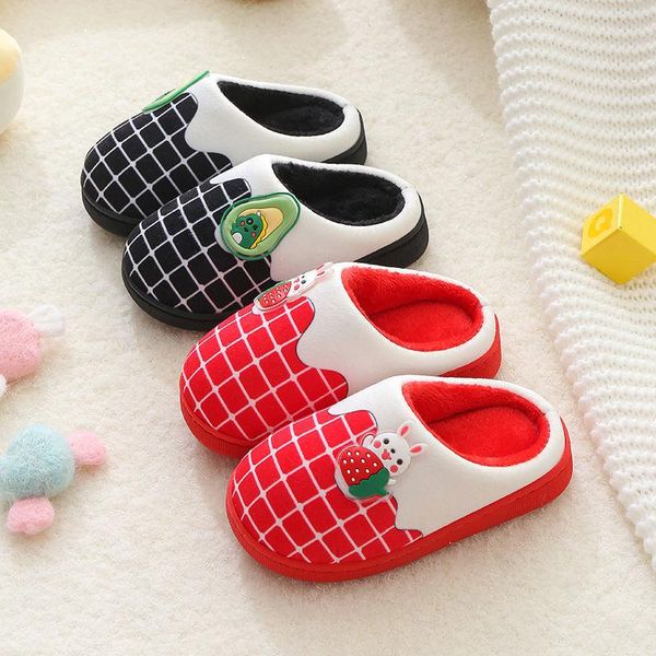 slipper fruit cartoon warm cotton children slippers home indoor non-slip kids shoes fluffy comfort girl, Black;grey 
slipper fruit cartoon warm cotton children slippers home indoor non-slip kids shoes fluffy comfort girl, Black;grey