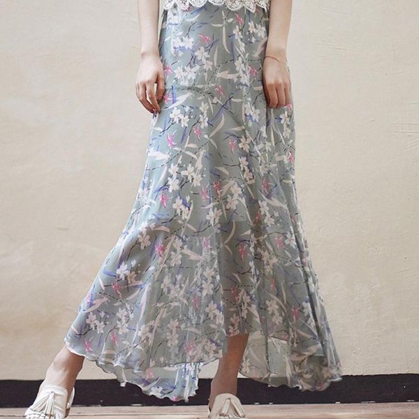skirts women summer mesh flower print elastic waist irregular buttocks sweet chiffon long female bottoms ladies casual skirt, Black
skirts women summer mesh flower print elastic waist irregular buttocks sweet chiffon long female bottoms ladies casual skirt, Black