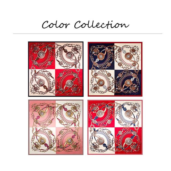 scarves 2021 90x90 fashion print multipurpose women silk twill scarf satin square tie hairband ladies foulard femme towel bufanda shawl, Blue;gray
scarves 2021 90x90 fashion print multipurpose women silk twill scarf satin square tie hairband ladies foulard femme towel bufanda shawl, Blue;gray