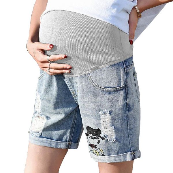 maternity bottoms cartoons denim shorts jeans elastic waist plus size short for pregnant women pregnancy belly casual clothes, White
maternity bottoms cartoons denim shorts jeans elastic waist plus size short for pregnant women pregnancy belly casual clothes, White