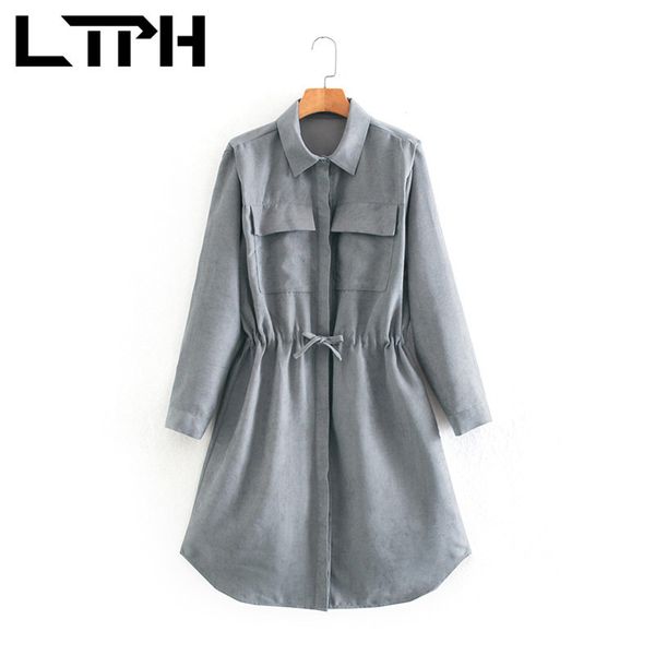 fashion high waist bow slim women dress polo lapel long sleeve casual all-match chic elegant pocket dresses spring 210427, Black;gray
fashion high waist bow slim women dress polo lapel long sleeve casual all-match chic elegant pocket dresses spring 210427, Black;gray