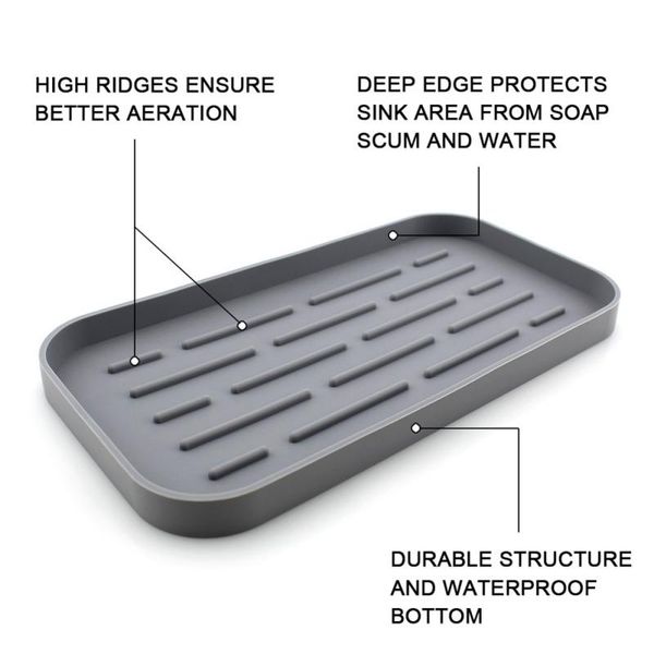 kitchen storage & organization silicone drain tray for tableware water cup fruit vegetable sink organizer sponge holder soap dispenser
kitchen storage & organization silicone drain tray for tableware water cup fruit vegetable sink organizer sponge holder soap dispenser