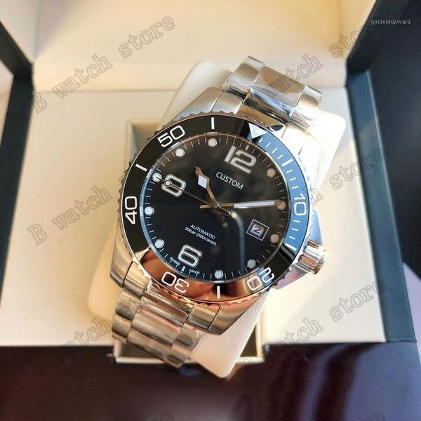 wristwatches 41mm ceramic bezel men's automatic watch sapphire glass miyota 8215 movement mechanical luminous waterproof swimming, Slivery;brown
wristwatches 41mm ceramic bezel men's automatic watch sapphire glass miyota 8215 movement mechanical luminous waterproof swimming, Slivery;brown