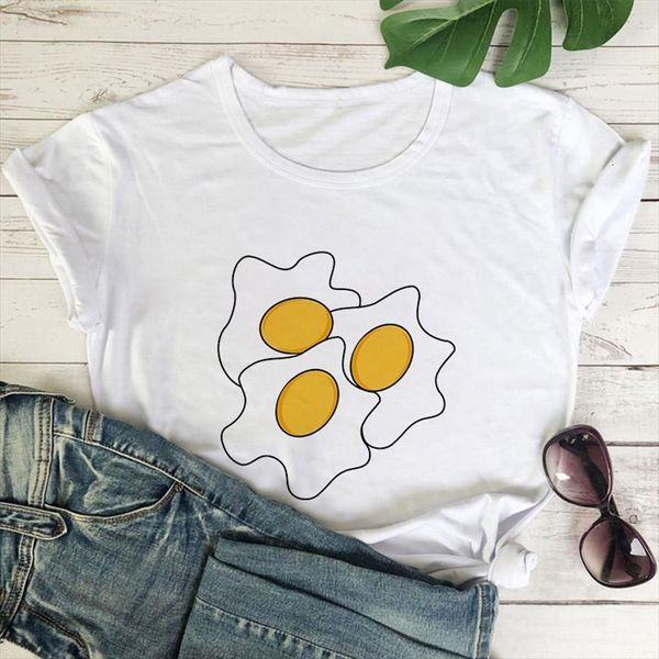 White Short Sleeve Simple Fried Mens T Shirts Egggraphics Print Fun Cartoon Girls Summer Lady, White;black
White Short Sleeve Simple Fried Mens T Shirts Egggraphics Print Fun Cartoon Girls Summer Lady, White;black