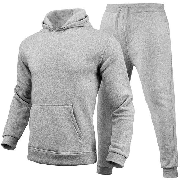 jogging clothing 2021 autumn winter solid fleece outfits men two piece sets casual hoodies sweatshirts + sweatpants suits fashion mens track, Black;red
jogging clothing 2021 autumn winter solid fleece outfits men two piece sets casual hoodies sweatshirts + sweatpants suits fashion mens track, Black;red