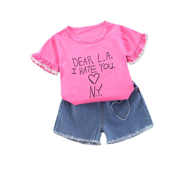 summer baby fashion clothes children casual clothing suit girls cotton t shirt shorts 2pcs/sets kid infant lovely sportswear sets, White
summer baby fashion clothes children casual clothing suit girls cotton t shirt shorts 2pcs/sets kid infant lovely sportswear sets, White