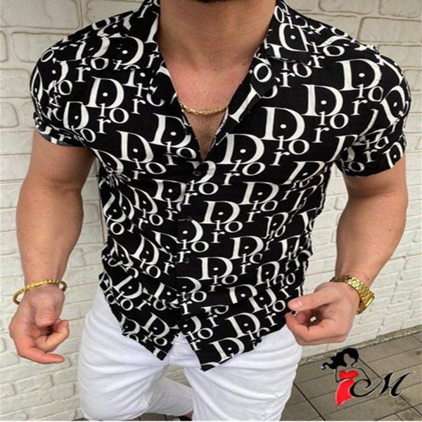 men's shirt summer slim fit letter printing short sleeve hawaii casual shirts male clothing s-3xl, White;black
men's shirt summer slim fit letter printing short sleeve hawaii casual shirts male clothing s-3xl, White;black
