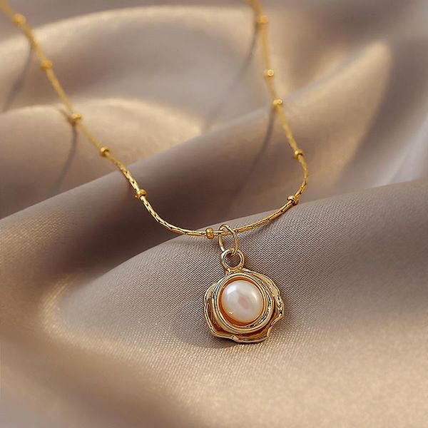 pendant necklaces rose petal pearl for women flowers pendants french romantic style clavicle chain fashion design around the neck, Silver
pendant necklaces rose petal pearl for women flowers pendants french romantic style clavicle chain fashion design around the neck, Silver