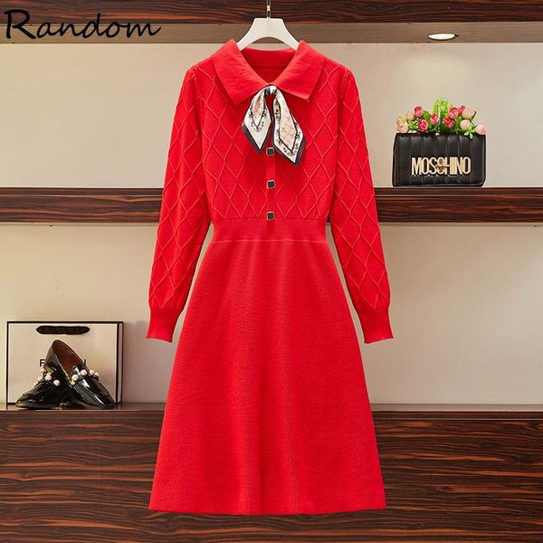 casual dresses women 2021 winter sweet cute vintage christmas kint party dress long sleeve bow scarf bandage a line red clothing, Black;gray
casual dresses women 2021 winter sweet cute vintage christmas kint party dress long sleeve bow scarf bandage a line red clothing, Black;gray