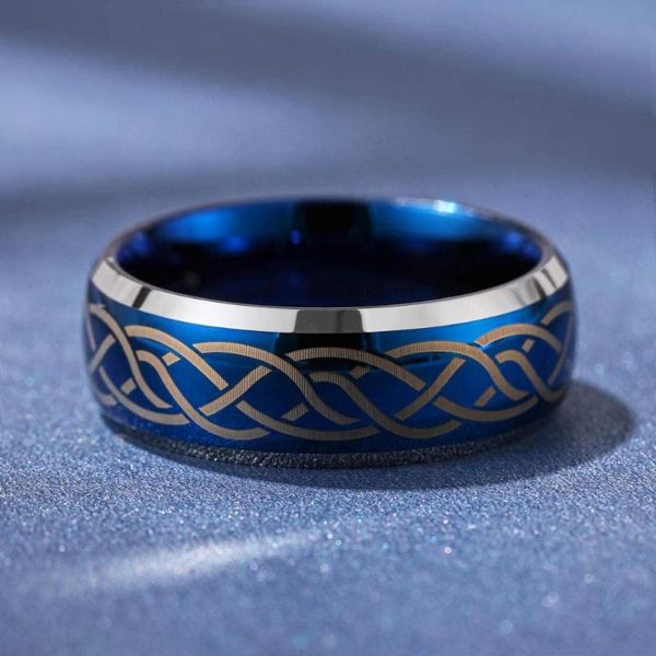 wedding rings 8mm blue striped men's ring tungsten steel fashion creative jewelry for thanksgive gift, Slivery;golden
wedding rings 8mm blue striped men's ring tungsten steel fashion creative jewelry for thanksgive gift, Slivery;golden