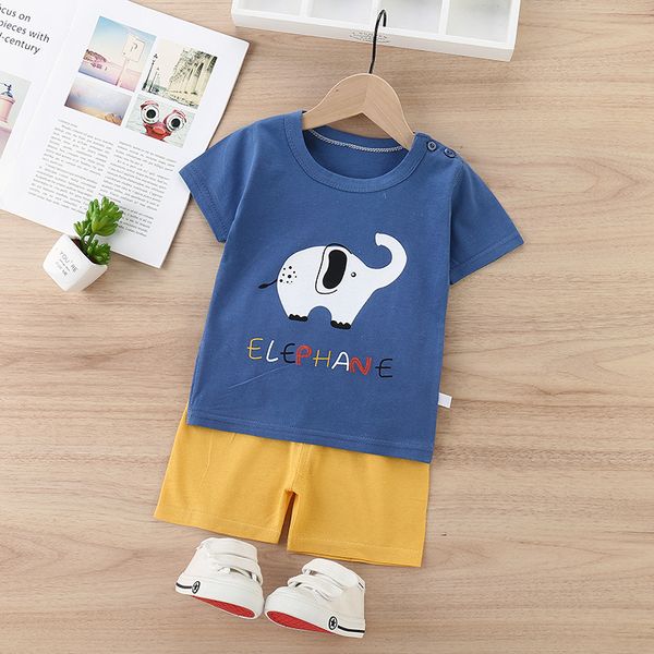 Summer Toddler Boys Clothing Set Girls Outfits Kids Cotton Short O-neck Shorts Pullover Shortstwo-piecesuit Children Clothes New
Summer Toddler Boys Clothing Set Girls Outfits Kids Cotton Short O-neck Shorts Pullover Shortstwo-piecesuit Children Clothes New