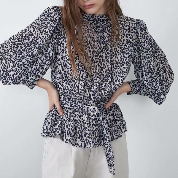 women's blouses & shirts 2021 office ladies elegant blouse women spring high neck long sleeve leopard print female shirt fashion ynzzu, White
women's blouses & shirts 2021 office ladies elegant blouse women spring high neck long sleeve leopard print female shirt fashion ynzzu, White