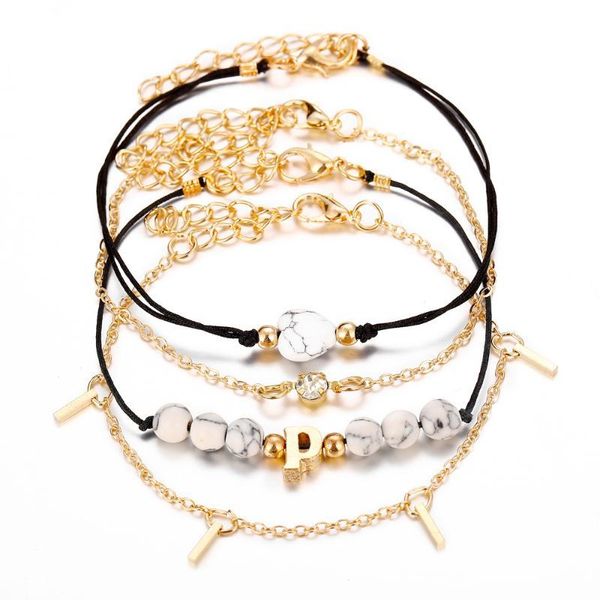 gold color stone beaded bracelets set for women fashion multilayer strand chain bangles heart crystal charm jewelry bangle, Black
gold color stone beaded bracelets set for women fashion multilayer strand chain bangles heart crystal charm jewelry bangle, Black