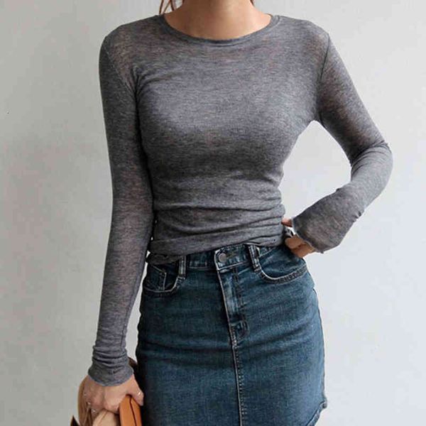 women's t-shirt cotton t-shirt of basic elastic women casual women's t-shirts long thin sleeve see through, White
women's t-shirt cotton t-shirt of basic elastic women casual women's t-shirts long thin sleeve see through, White