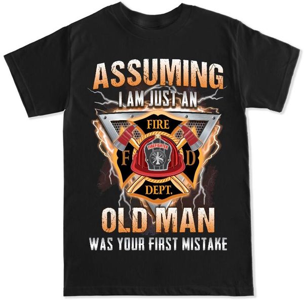 men's t-shirts assuming i am just an old man firefighter dept men navy t shirt, White;black
men's t-shirts assuming i am just an old man firefighter dept men navy t shirt, White;black