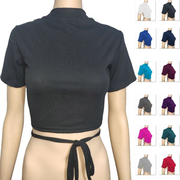 2021 new summer casual solid color short-sleeved round neck hollow halter t-shirt, White
2021 new summer casual solid color short-sleeved round neck hollow halter t-shirt, White