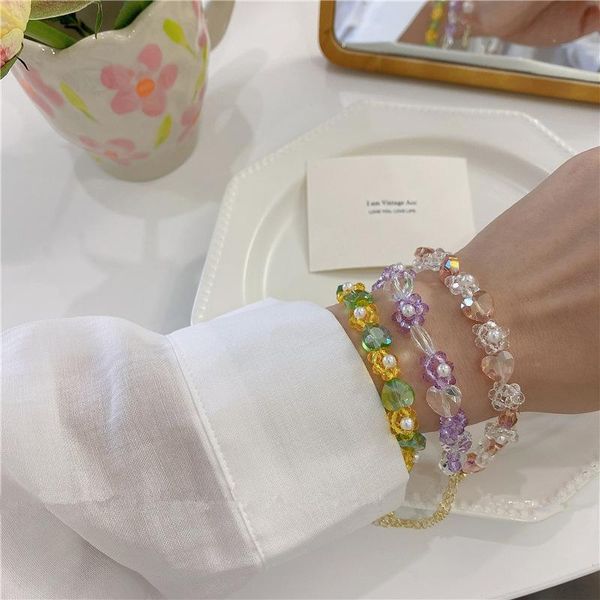 charm bracelets aomu retro colorful transparent crystal flower love beaded bracelet irregular geometric reflective smooth for women, Golden;silver
charm bracelets aomu retro colorful transparent crystal flower love beaded bracelet irregular geometric reflective smooth for women, Golden;silver