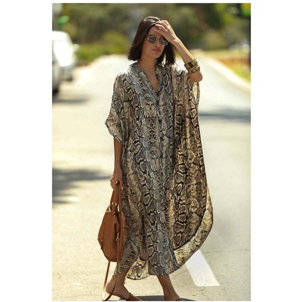 women's swimwear 2021 kaftan snake skin print beach swimsuit cover up long dress sarong beachwear kimono plage robe femme cover-ups, White;black
women's swimwear 2021 kaftan snake skin print beach swimsuit cover up long dress sarong beachwear kimono plage robe femme cover-ups, White;black