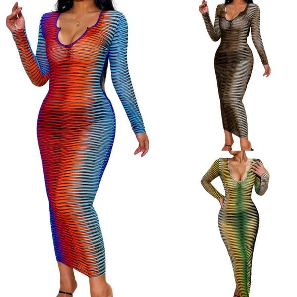casual dresses women close-fitting dress, see through gradient color u-shaped neckline long sleeve dress club wear, Black;gray
casual dresses women close-fitting dress, see through gradient color u-shaped neckline long sleeve dress club wear, Black;gray