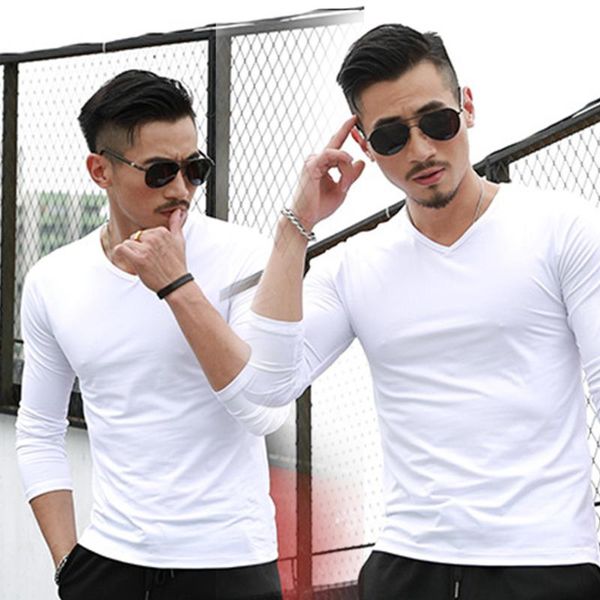 men's fitness v neck cotton long sleeve spring summer t-shirt fashion v-neck casual gym solid color plus size t-shirts, White;black
men's fitness v neck cotton long sleeve spring summer t-shirt fashion v-neck casual gym solid color plus size t-shirts, White;black