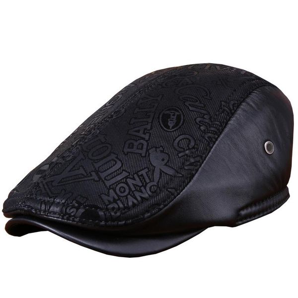 berets luxury sheepskin male beret cap suede letter print senior man winter casquette genuine leather earflap warm outdoor dad hat, Blue;gray
berets luxury sheepskin male beret cap suede letter print senior man winter casquette genuine leather earflap warm outdoor dad hat, Blue;gray