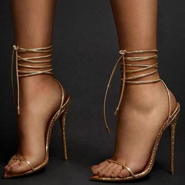 summer gold cross strap slingback thin heel women sandals lace up pointed peep toe solid dress shoes for lady big size 45, Black
summer gold cross strap slingback thin heel women sandals lace up pointed peep toe solid dress shoes for lady big size 45, Black