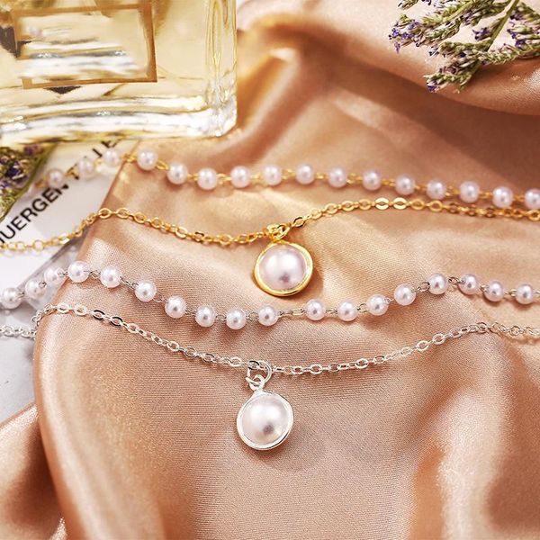 link, chain fashion multi-layer pearl pendant bracelet for women girls cute gold color silver bangles bracelets jewelry gift, Black
link, chain fashion multi-layer pearl pendant bracelet for women girls cute gold color silver bangles bracelets jewelry gift, Black