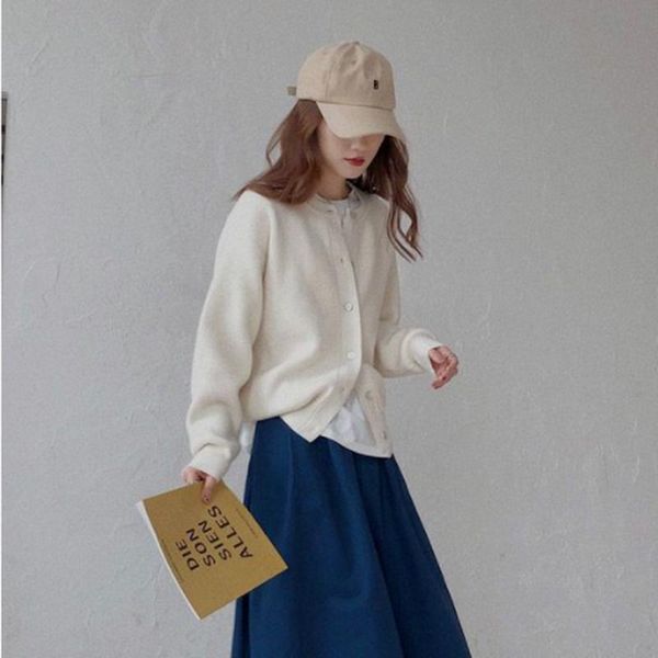 women's knits & tees ladies long sleeve round neck knitted cardigan women loose outer solid color sweater short jacket autumn and winte, White
women's knits & tees ladies long sleeve round neck knitted cardigan women loose outer solid color sweater short jacket autumn and winte, White