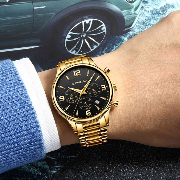 2020 crrju new multi-function six-pin chronograph watch for man army soldiers stainless steel band wrist watch male quartz clock1, Slivery;brown
2020 crrju new multi-function six-pin chronograph watch for man army soldiers stainless steel band wrist watch male quartz clock1, Slivery;brown