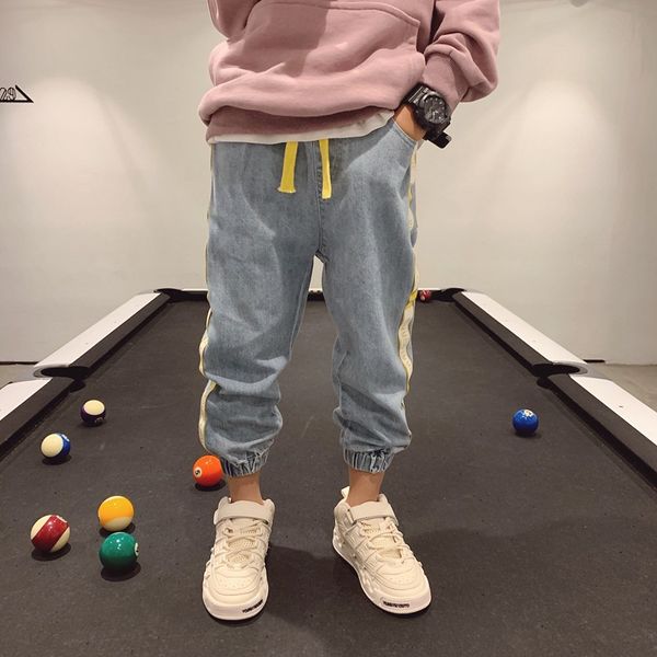 fashion boys pants 3 5 6 7 8 9 10 years boys clothing denim pants side splice ribbon jeans for boys children trousers pantalones, White
fashion boys pants 3 5 6 7 8 9 10 years boys clothing denim pants side splice ribbon jeans for boys children trousers pantalones, White