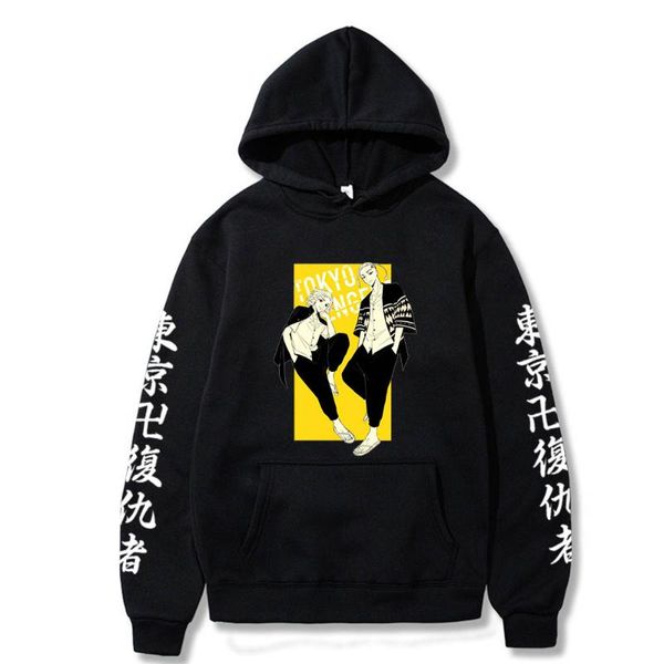 men's hoodies & sweatshirts anime tokyo revengers men cool cartoon manjirou sano ken ryuuguuji friend print pullover fashion harajuku s, Black
men's hoodies & sweatshirts anime tokyo revengers men cool cartoon manjirou sano ken ryuuguuji friend print pullover fashion harajuku s, Black