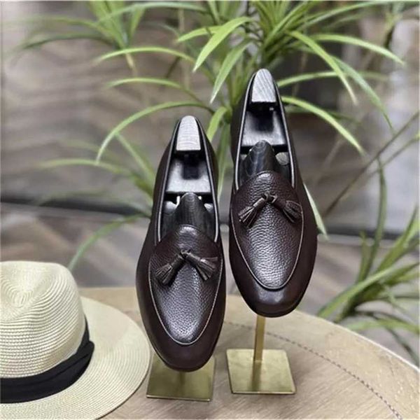men fashion business casual dress shoes handmade black pu classic retro tassel round head low heel soft loafers zq0510 211102
men fashion business casual dress shoes handmade black pu classic retro tassel round head low heel soft loafers zq0510 211102