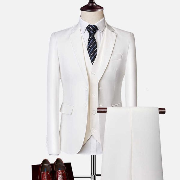 men's suits & blazers business casual sets fashion men for wedding male coat trousers waistcoat jacket pant + vest m676, White;black
men's suits & blazers business casual sets fashion men for wedding male coat trousers waistcoat jacket pant + vest m676, White;black