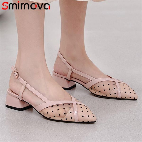 dress shoes smirnova 2021 fashion style low heel casual women sandals pointed toe buckle mesh simple summer ladies, Black
dress shoes smirnova 2021 fashion style low heel casual women sandals pointed toe buckle mesh simple summer ladies, Black