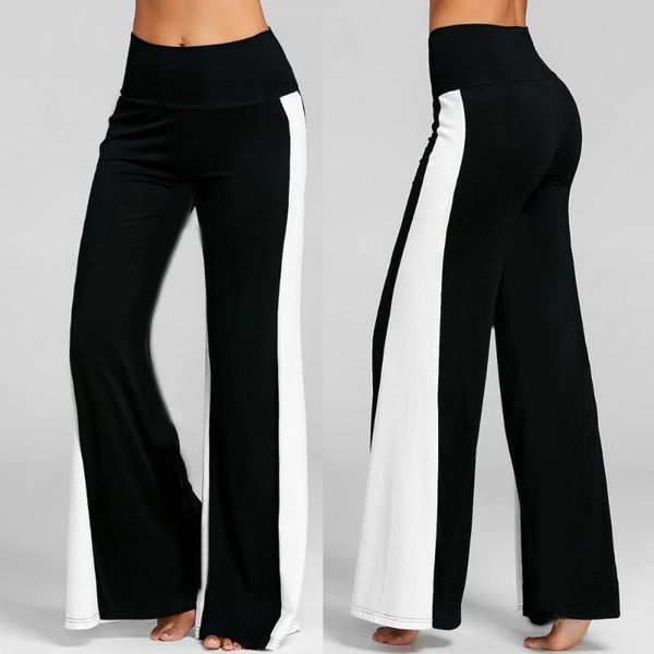 women's pants & capris 2021 women fashion womens color block high waisted wide leg trousers loose bottoms z0312, Black;white
women's pants & capris 2021 women fashion womens color block high waisted wide leg trousers loose bottoms z0312, Black;white