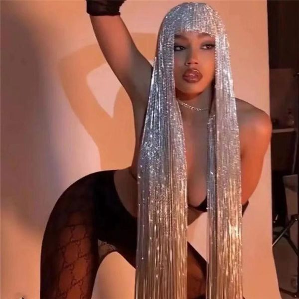 hair clips & barrettes custom 18in-38in metal chain headdress long tassel jewelry punk forehead women's nightclub hat, Golden;silver 
hair clips & barrettes custom 18in-38in metal chain headdress long tassel jewelry punk forehead women's nightclub hat, Golden;silver