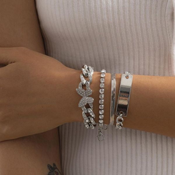 rhinestone butterfly bracelet set wholesale charms cuban link with bling women jewelry hip hop chain link,, Black
rhinestone butterfly bracelet set wholesale charms cuban link with bling women jewelry hip hop chain link,, Black