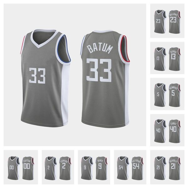 men team basketball jerseys gray 23williams 13 george 5 kennaro 40 zubac 9ibaka 33batum, Black;red
men team basketball jerseys gray 23williams 13 george 5 kennaro 40 zubac 9ibaka 33batum, Black;red