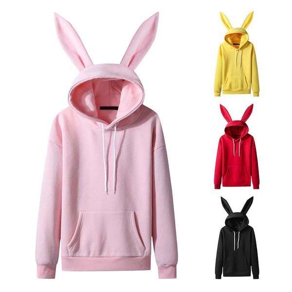 women's hoodies & sweatshirts 2021 fashion long ears women hoodie sleeve solid sweatshirt pullover kawaii casual ladies hoody clothes, Black
women's hoodies & sweatshirts 2021 fashion long ears women hoodie sleeve solid sweatshirt pullover kawaii casual ladies hoody clothes, Black