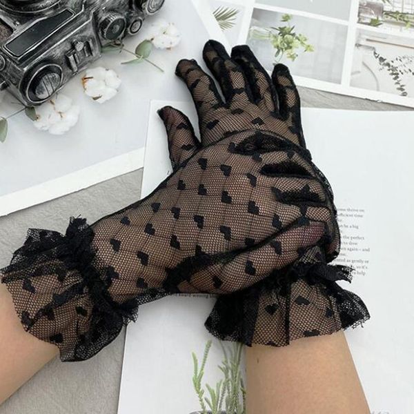five fingers gloves summer stretch mesh heart full finger cycling mittens women transparent wedding dress uv driving lace sunscreen r34, Blue;gray
five fingers gloves summer stretch mesh heart full finger cycling mittens women transparent wedding dress uv driving lace sunscreen r34, Blue;gray