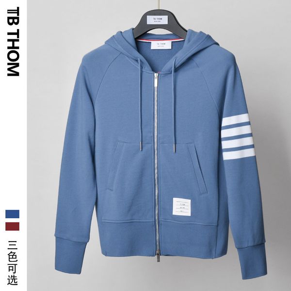 color tb thom popular spring and autumn new coat trend hooded cotton zipper sweater, Black
color tb thom popular spring and autumn new coat trend hooded cotton zipper sweater, Black