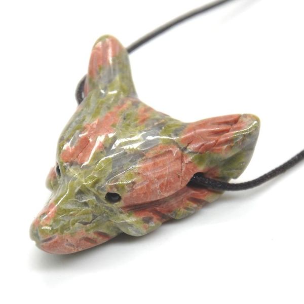 decorative objects & figurines wolf head pendant natural gemstone unakite healing crystal necklace animal fashion men gifts jewelry 1pc
decorative objects & figurines wolf head pendant natural gemstone unakite healing crystal necklace animal fashion men gifts jewelry 1pc