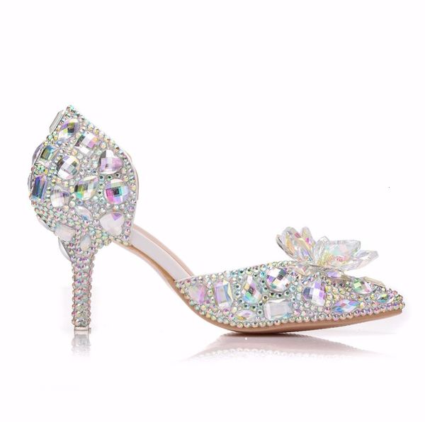 sandals bling stones glass stiletto high heels pointed toe bridal pumps diamond wedding shoes women sandals 7cm, Black
sandals bling stones glass stiletto high heels pointed toe bridal pumps diamond wedding shoes women sandals 7cm, Black
