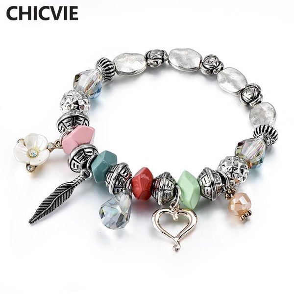charm bracelets chicvie love flower stainless steel crystal beads & bangles for women charms bracelet custom boho sbr180015, Golden;silver
charm bracelets chicvie love flower stainless steel crystal beads & bangles for women charms bracelet custom boho sbr180015, Golden;silver