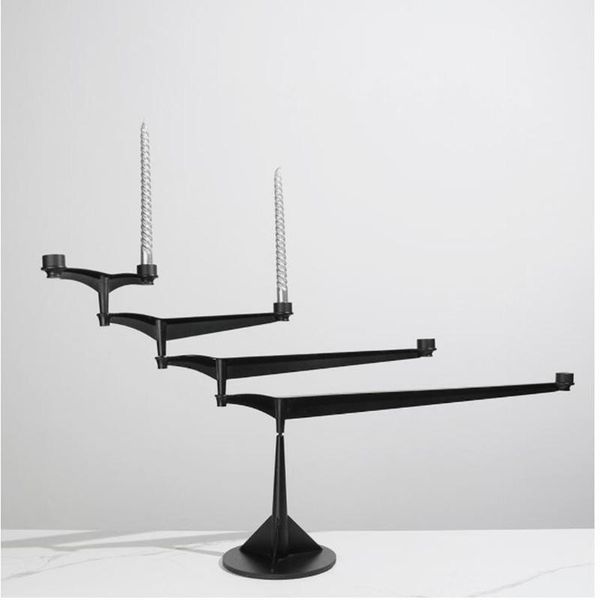 candle holders modern home living room desklong arm rotating decorative holder black metal geometric dining table
candle holders modern home living room desklong arm rotating decorative holder black metal geometric dining table