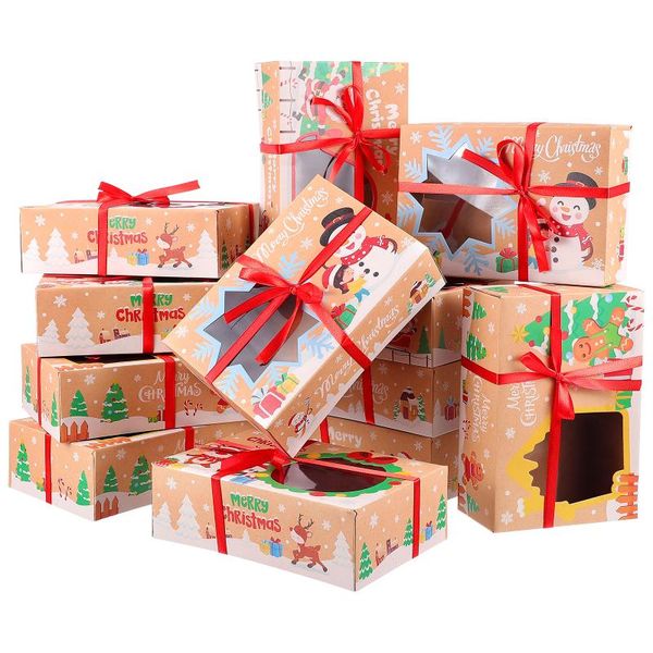 gift wrap exceart 12pcs christmas cookie boxes kraft bakery treat with 22m ribbon candies for party holid
gift wrap exceart 12pcs christmas cookie boxes kraft bakery treat with 22m ribbon candies for party holid