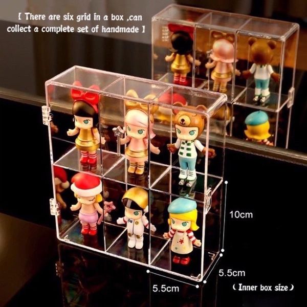 hooks & rails 6 grid display box ps material blind storage rack transparent dustproof acrylic
hooks & rails 6 grid display box ps material blind storage rack transparent dustproof acrylic