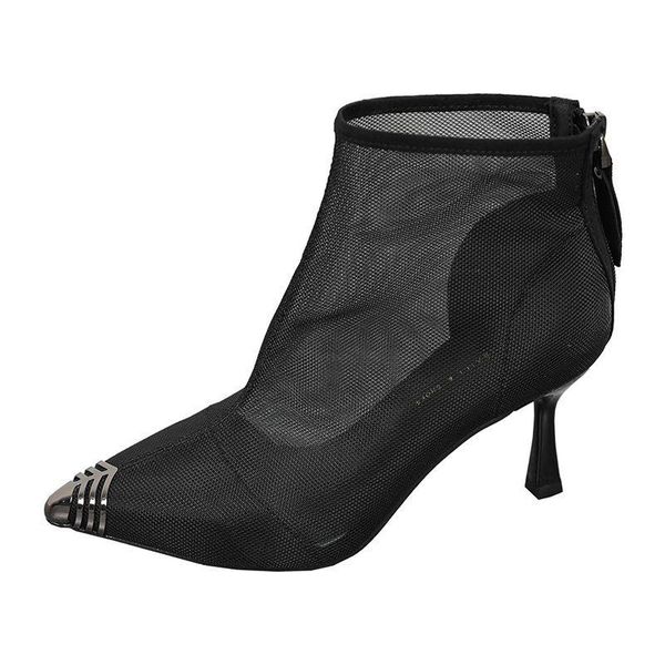 boots women's short 2021 summer thin mesh breathable hollow pointed high heels stiletto single, Black
boots women's short 2021 summer thin mesh breathable hollow pointed high heels stiletto single, Black