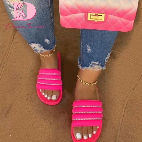 slippers doratasia 2021 brand design women slides flat with crystals mixed colors summer outdoor woman, Black
slippers doratasia 2021 brand design women slides flat with crystals mixed colors summer outdoor woman, Black